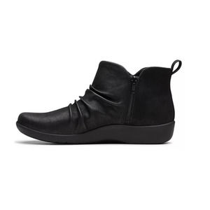 Clarks Cloudsteppers Sillian Gemma Ankle Boots Black Sz 6.5